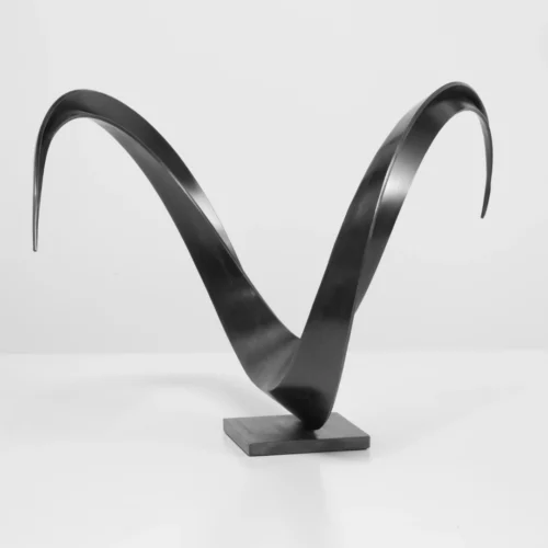 sculpture contemporaine abstraite métal par l'artiste francais francis guerrier