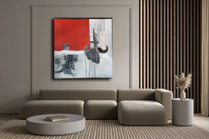 peinture contemporaine ,acrylique sur toile de philippe croq in situ