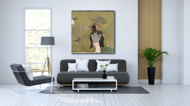 peinture contemporaine acrylique sur toile grand format de philippe croq in situ