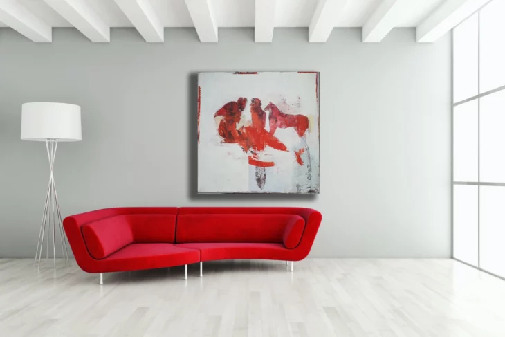 peinture contemporaine ,acrylique sur toile de philippe croq in situ