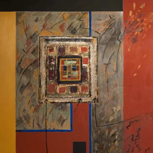 peinture contemporaine technique mixte sur toile de l'artiste peintre danielle prijikorski a decouvrir sur artmourier;com