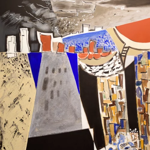 peinture contemporaine technique mixte sur toile de l'artiste peintre danielle prijikorski a decouvrir sur artmourier;com