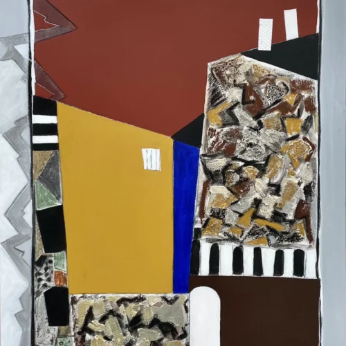 peinture contemporaine technique mixte sur toile de l'artiste peintre danielle prijikorski a decouvrir sur artmourier.com