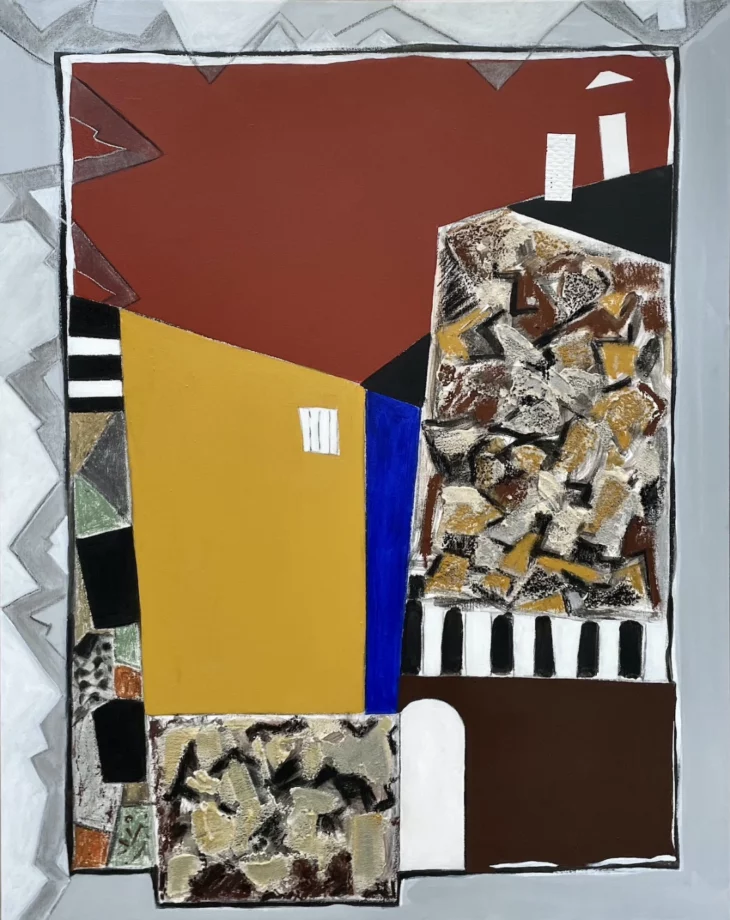 peinture contemporaine technique mixte sur toile de l'artiste peintre danielle prijikorski a decouvrir sur artmourier.com
