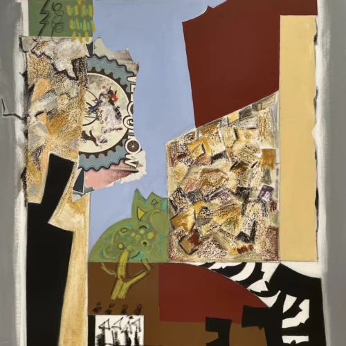 peinture contemporaine technique mixte sur toile de l'artiste peintre danielle prijikorski a decouvrir sur artmourier.com