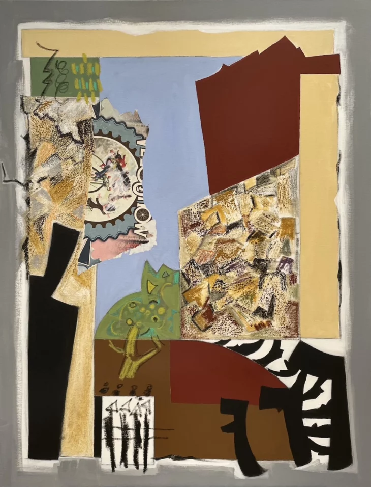 peinture contemporaine technique mixte sur toile de l'artiste peintre danielle prijikorski a decouvrir sur artmourier.com