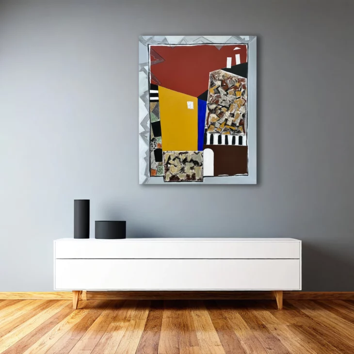 peinture contemporaine technique mixte sur toile de l'artiste peintre danielle prijikorski a decouvrir sur artmourier.com