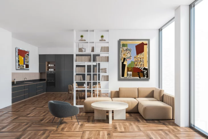 peinture contemporaine technique mixte sur toile de l'artiste peintre danielle prijikorski a decouvrir sur artmourier.com