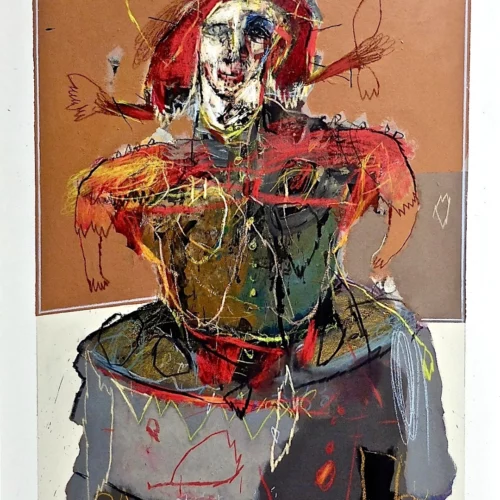 Peinture acrylique contemporaines sur l'humanité , la spiritualité, de l'artiste peintre francais jean-louis bessede