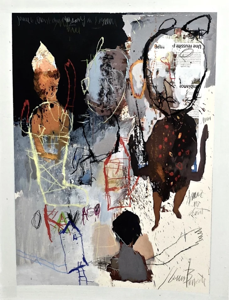 Peinture acrylique contemporaines sur l'humanité , la spiritualité, de l'artiste peintre francais jean-louis bessede