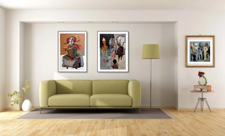 Peinture acrylique contemporaines sur l'humanité , la spiritualité, de l'artiste peintre francais jean-louis bessede