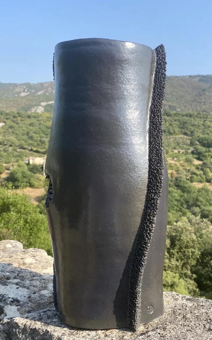 sculpture abstraite contemporaine ,ceramique de christiane filliatreau