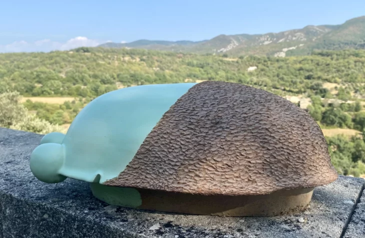 sculpture abstraite contemporaine ,ceramique de christiane filliatreau