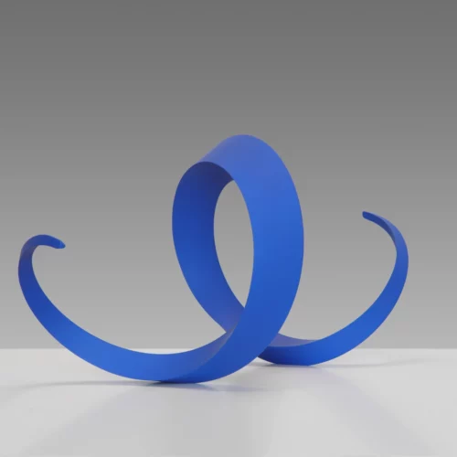 sculpture contemporaine abstraite métal par l'artiste francais francis guerrier