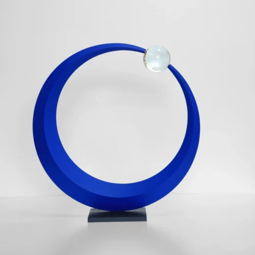 sculpture contemporaine abstraite métal par l'artiste francais francis guerrier