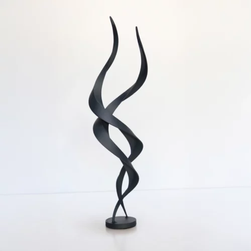 sculpture contemporaine abstraite métal par l'artiste francais francis guerrier