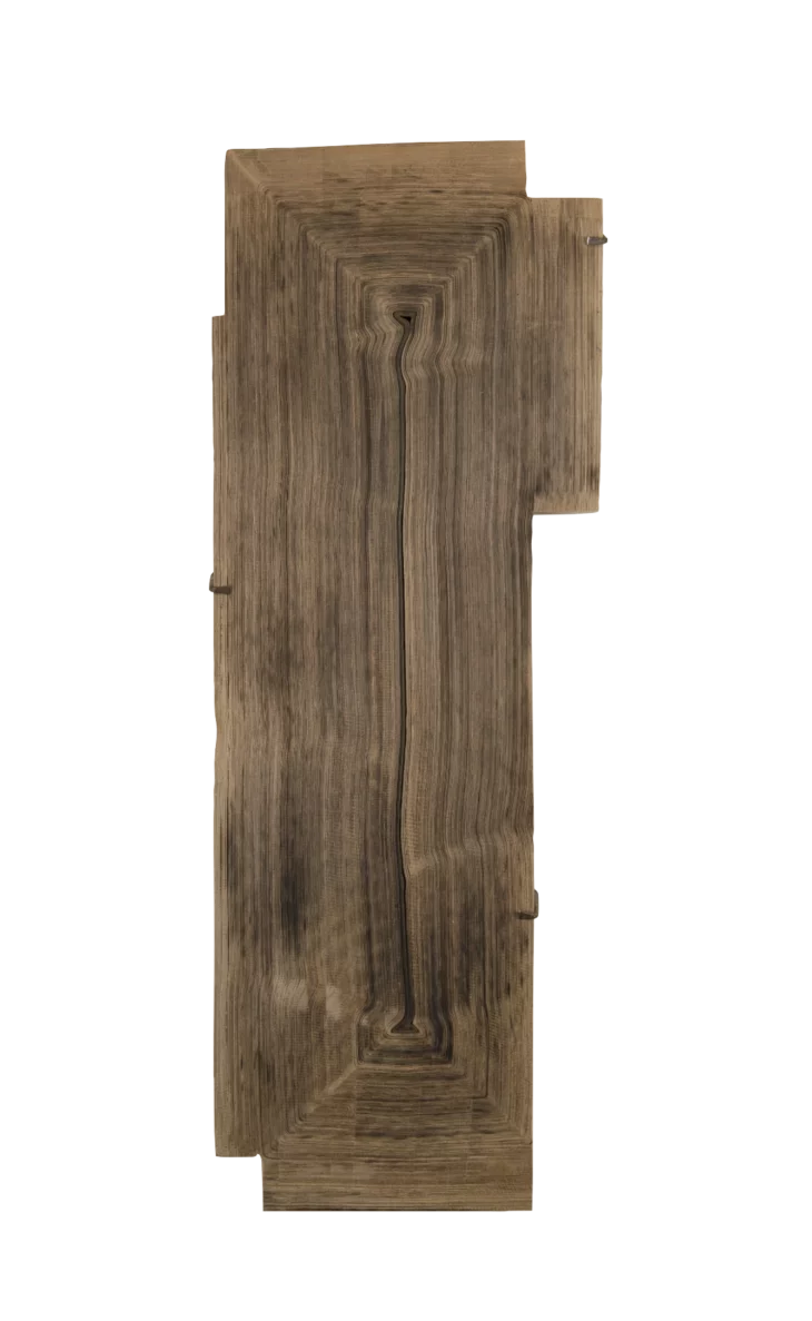 sculpture contemporaine murale en compression de papier kraft de jean-francois auber disponible a la vente sur artmourier.com