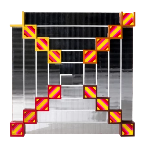 sculpture contemporaine en carton et papier, decoupe à la main de l artiste francoise luciani a acheter chez artmourier.com