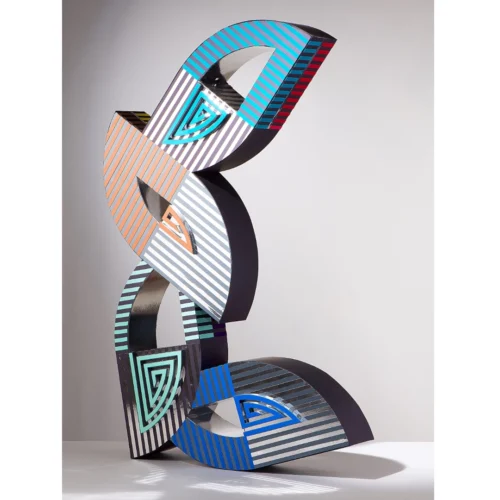 sculpture contemporaine découpe manuelle, collage papiers sur carton plume de françoise luciani , a acheter sur artmourier.com