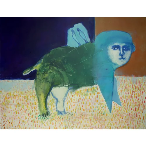 monotype en couleur sur papier oeuvre unique de melanie duchaussoy en vente dans la galerie art mourier