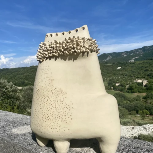 sculpture ceramique en grès de la ceramiste christiane filliatreau en vente sur artmourier.com