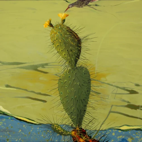 tableau contemporain acrylique couleur vive sur toile de l'artiste espagnol enrique mestre-jaime